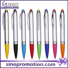 Click Ballpoint Pen with Rubber Tip Touch Pen Ball Pen